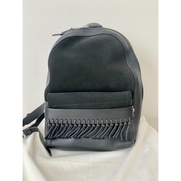 blank cotton mini backpack Small Recycled Reef Water Blue Unisex design suitable for pink socks Minimalist Leather Backpack – Color:Lac Suel Perch